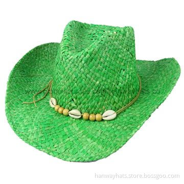 Green Kids' Party Cowboy Hat